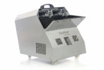 Masina de facut baloane profesionala din inox, 300W cu telecomanda wireless, 6000-8000 baloane/min, 2 palete, roti transport, Argintiu