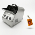 Masina de facut baloane profesionala din inox, 300W cu telecomanda wireless, 6000-8000 baloane/min, 2 palete, roti transport, Argintiu - imagine 4