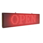 Reclama Luminoasa Interior si Exterior, Panou Led Rosu, 100x20 cm, Text Personalizabil