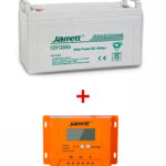 Acumulator Solar Gel Jarrett 12V 120 Ah + Regulator pentru Panou Solar/Fotovoltaic de maxim 720W(24V) , 30A