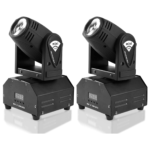 Mini Proiector Lumini Disco UFO, Led, Rotativ, Afisaj Digital, Mini Moving Head, RGBW Led Beam, Wash Light, DMX 512 Control