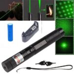 Laser Verde Cu Efect 3D, Metalic, Acumulator Inclus, Raza De Actiune Pana La 10 km, PPR, Laser Puternic 3D Verde cu 3 Fascicule