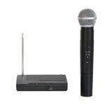 Microfon Profesional Wireless SH-200 VHF , Modulare FM Cablu Audio Jack - imagine 3