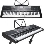 Orga Electronica MK-2108, 61 de Clape Luminate Led, 5 Octave, 255 De Timbre, 255 de Ritmuri, 50 De Melodii Demosntrative, Functii Invatare 3 Lectii, Boxe Incorporate,  Alimentator Inclus, Cadou Casti Audio Wireless + Microfon Profesional