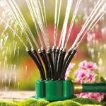 Aspersor Irigare Gradina cu 12 Furtunuri Flexibile, 360 Grade