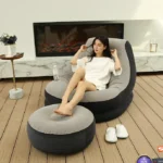 Fotoliu Gonflabil cu Taburet, pentru Exterior si Interior