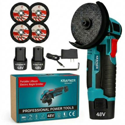 Polizor Unghiular Electric Portabil cu Acumulator Li-ion 48V