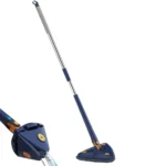 Mop inovativ , de mana, reglabil, rotire 360, triunghi, albastru - imagine 4