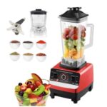 Blender 2 in 1 Silver Crest, Ice Crusher, 15 viteze, 32.000 rpm, 4500w, Puls, 2.5 L, Negru cu Rosu
