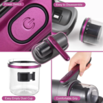 Aspirator portabil Antiacarieni si Praf cu acumulator, 100 W, tehnologie UV-C - imagine 4