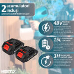 Pulverizator Electric de vopsea cu 2 acumulatori de 48v, 1000ml - 3 moduri de pulverizare, ideal pentru tavane, pereti si garduri - imagine 4