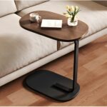 Masuta de cafea cu picior pentru pat/canapea , maro 40 x 28 x 55.5 cm