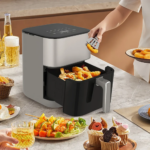 Friteuza fără ulei cu aer cald 2400W ,Cu geam ,AirFryer 10 L - imagine 2