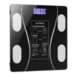 Cantar corporal cu ecran digital Iluminat, aplicatie smart, compatibil android/Ios, conectare bluetooth, termometru, 180 Kg Max - imagine 5