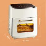 Friteuza, fara Ulei cu aer cald, 2400 W, Functie de Coacere, 15l, LCD, Negru - imagine 5