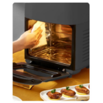 Friteuza, fara Ulei cu aer cald, 2400 W, Functie de Coacere, 15l, LCD, Negru - imagine 4