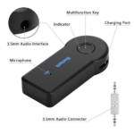 Modulator Bluetooth Audio Receiver adaptor Jack 3.5mm, Stereo handsfree Auto MP3 - imagine 2