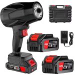 Suflanta de praf, 2x Acumulator 48V volum de aer 555 metri cubi pe minut, putere mare, fara fir si portabila, indepartare praf, apa si zapada, protectie la supraincalzire