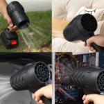 Suflanta de praf, 2x Acumulator 48V, 8.0Ah, 150.000 RPM,volum de aer 555 metri cubi pe minut, putere mare, fara fir si portabila, indepartare praf, apa si zapada, protectie la supraincalzire - imagine 8
