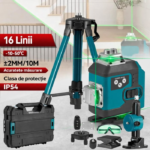 Nivela laser 4D, 16 linii, auto-nivelare, alimentare USB, 2 baterii, inaltime ajustabila 1.5M - imagine 2