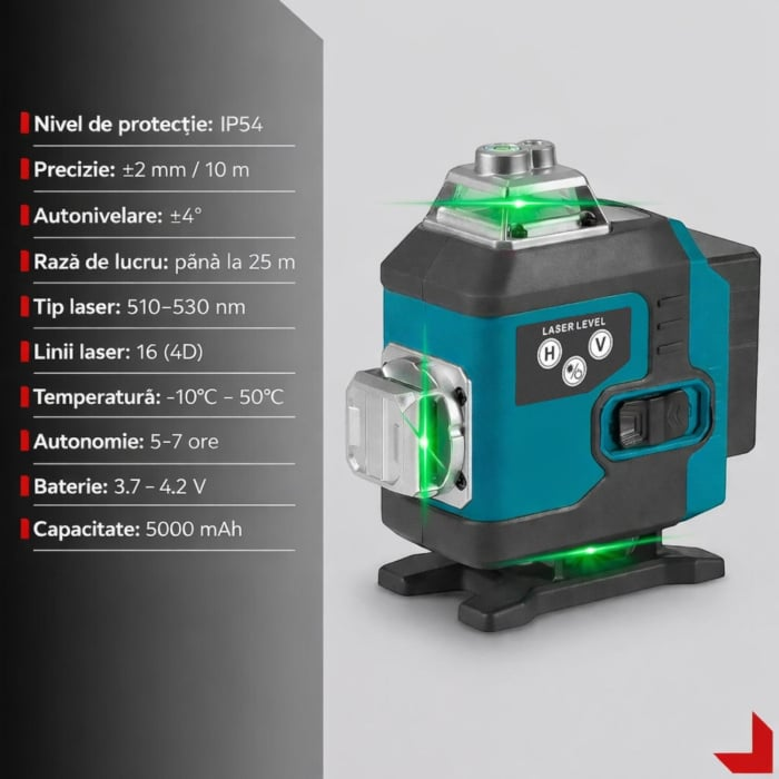 descărcare - 2026-04-27T150624.972 Nivela laser 4D, 16 linii, auto-nivelare, alimentare USB, 2 baterii, inaltime ajustabila 1.5M - imagine 5