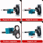 Nivela laser 4D, 16 linii, auto-nivelare, alimentare USB, 2 baterii, inaltime ajustabila 1.5M - imagine 7