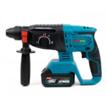 Trusa 4 piese Werstil 3 acumulatori 48V, 5Ah,Ciocan Rotopercutor, Autofiletanta, Polizor unghiular, Cheie impact - imagine 9