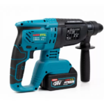 Trusa 4 piese Werstil 3 acumulatori 48V, 5Ah,Ciocan Rotopercutor, Autofiletanta, Polizor unghiular, Cheie impact - imagine 8