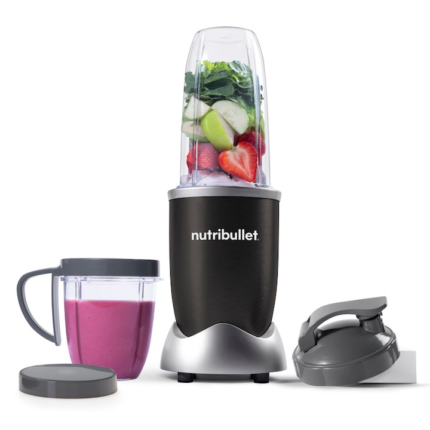 Blender Nutribullet Pro, 900 W, 1 viteza, cupa 0.7 l, cupa 0.9 l, 5 accesorii, gri