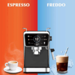 Espressor 2 in 1 HAUSBERG HB-3730IN, Hot & Cold, 20 bari, 1350 W, 1,5 L, Protectie la Supraincalzire si Suprapresiune, ERP, NTC, PID, Timer, Display, Spumare, Cafea macinata si capsule - imagine 4