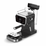 Espressor 2 in 1 HAUSBERG HB-3730IN, Hot & Cold, 20 bari, 1350 W, 1,5 L, Protectie la Supraincalzire si Suprapresiune, ERP, NTC, PID, Timer, Display, Spumare, Cafea macinata si capsule - imagine 2