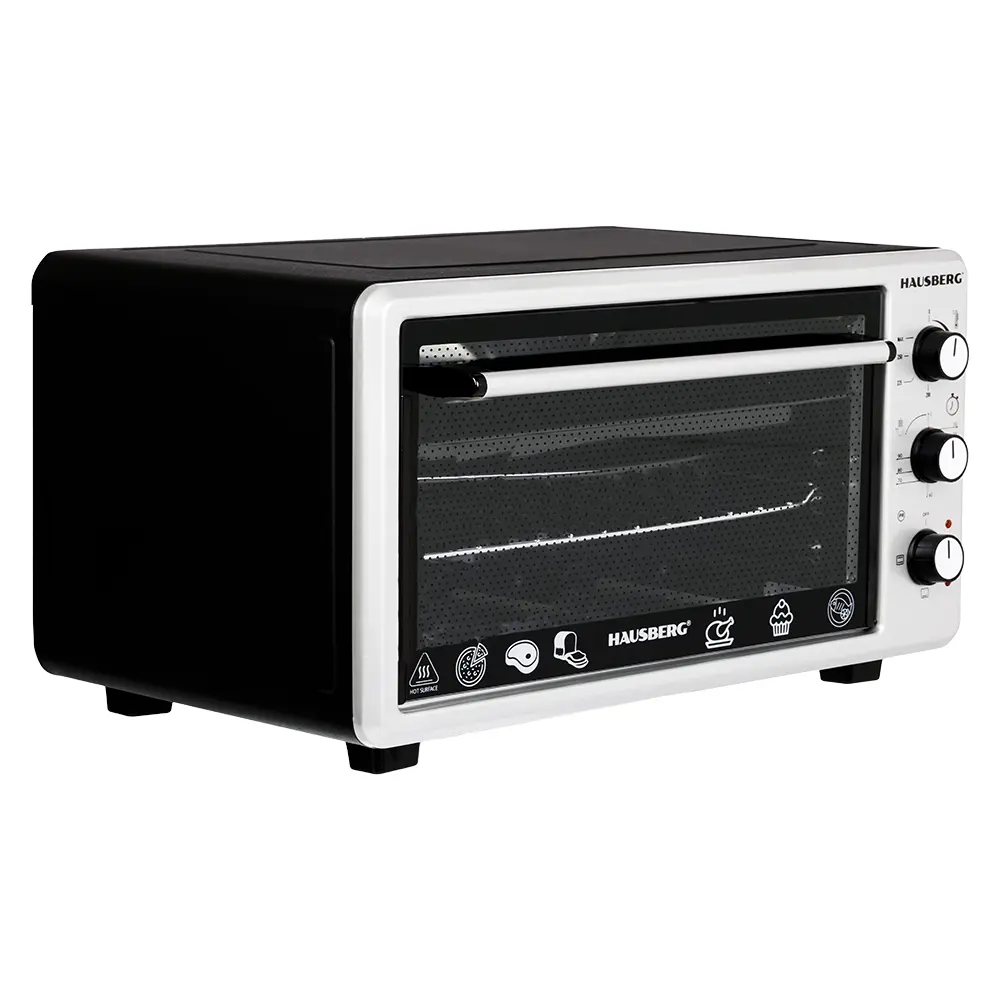 descărcare - 2025-05-08T170803.364 Cuptor Electric Hausberg HB-8000P capacitate 48 Litri, putere 1800W, Temperatura maxima 230 grade, timer prevazut cu alarma sonora - imagine 3