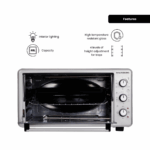 Cuptor Electric Hausberg HB-8000P capacitate 48 Litri, putere 1800W, Temperatura maxima 230 grade, timer prevazut cu alarma sonora - imagine 10