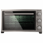 Cuptor electric Hausberg HB 9320 , 1420 W, 38 L, timer, termostat, 2 tavi, Gri/Negru - imagine 4