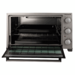 Cuptor electric Hausberg HB 9320 , 1420 W, 38 L, timer, termostat, 2 tavi, Gri/Negru - imagine 2