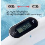 Cadita pliabila pentru bebelusi, termometru electronic incorporat, cu suport pernuta, picioruse antiderapante - imagine 3