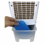 Ventilator cu racire si umidificare Hausberg HB-5955, 3 viteze, temporizator 12h, rezervor 4L, telecomanda, alb - imagine 7