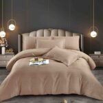 Lenjerie HoReCa, pat dublu, damasc finetat Deluxe, 6 piese, Maro