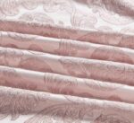 Set Cadou Luxury Jacquard Regal, 7 Piese, Cu Pilota Inclusa,Roz Pudra - imagine 5