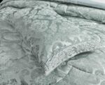 Set Cadou Luxury Jacquard Regal, 7 Piese, Cu Pilota Inclusa, Verde - imagine 4