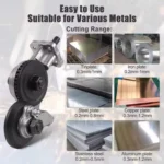 Adaptor pentru taiat tabla, cu role pentru bormasina - imagine 3