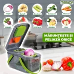 Razatoare multifunctionala pentru fructe si legume, 22 piese, lame din otel inoxidabil - imagine 3