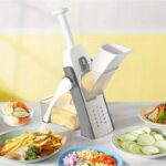 Feliator de legume pliabil tip mandolina cu 4 functii - imagine 2
