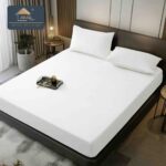 Set Husa de Pat cu Elastic din Catifea, UNI , 3 Piese