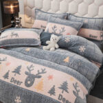 Lenjerie pat Cocolino 4 Piese cu elastic - imagine 3