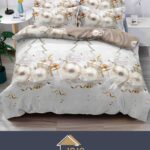 Lenjerie pat dublu, model Craciun 6 Piese