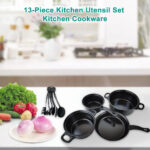 Set oale si ustensile bucatarie pentru gatit, 13 piese - imagine 7