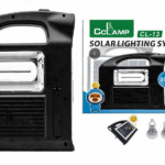 Kit solar portabil 30W, lanterna, 2 becuri LED, CCLAMP Cl-13