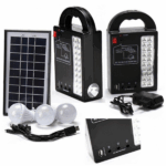 Set solar portabil GDplus GD 999 USB 3 becuri SMD - imagine 2