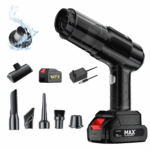 Aspirator si Suflanta de Aer Portabila 4-in-1 pentru masina, casa, birou si animale de companie, cu baterie detasabila si reincarcabila